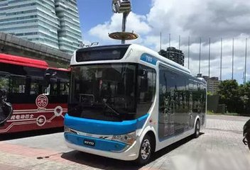 中国新能源电动客车登陆韩国济州