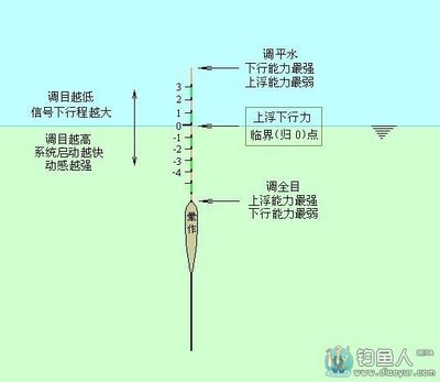 钓鱼浮标怎么调图解