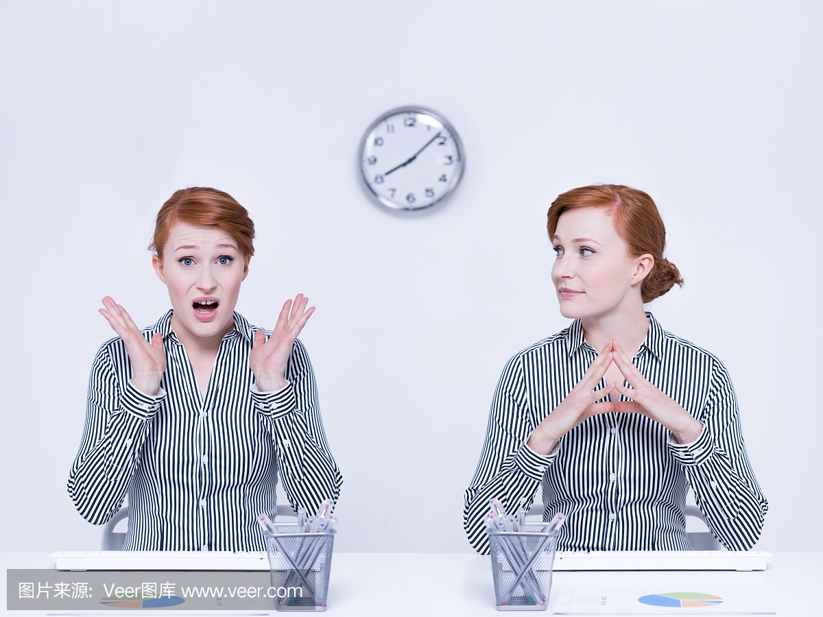 不同的工作情绪