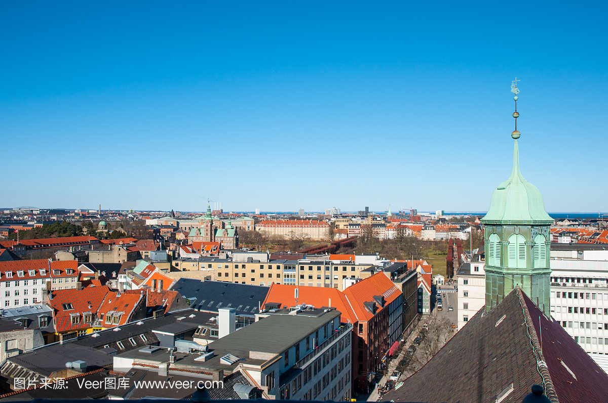 哥本哈根,丹麦首都,根本哈根,城市天际线