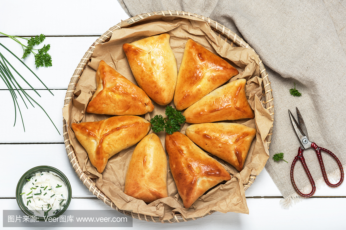 百吉饼,酵母,自制的,乡村风格