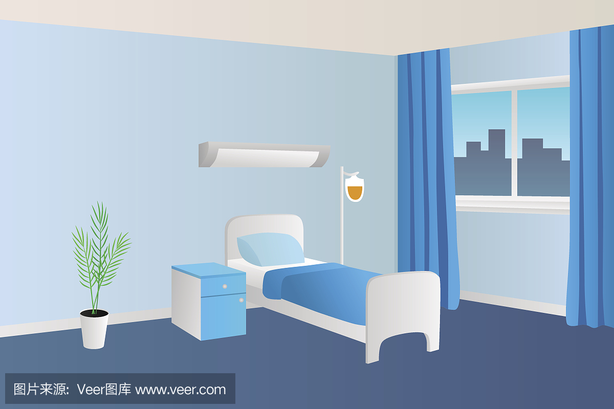 甲醛诊所插图室内医院矢量图味道吗病房有家具图片