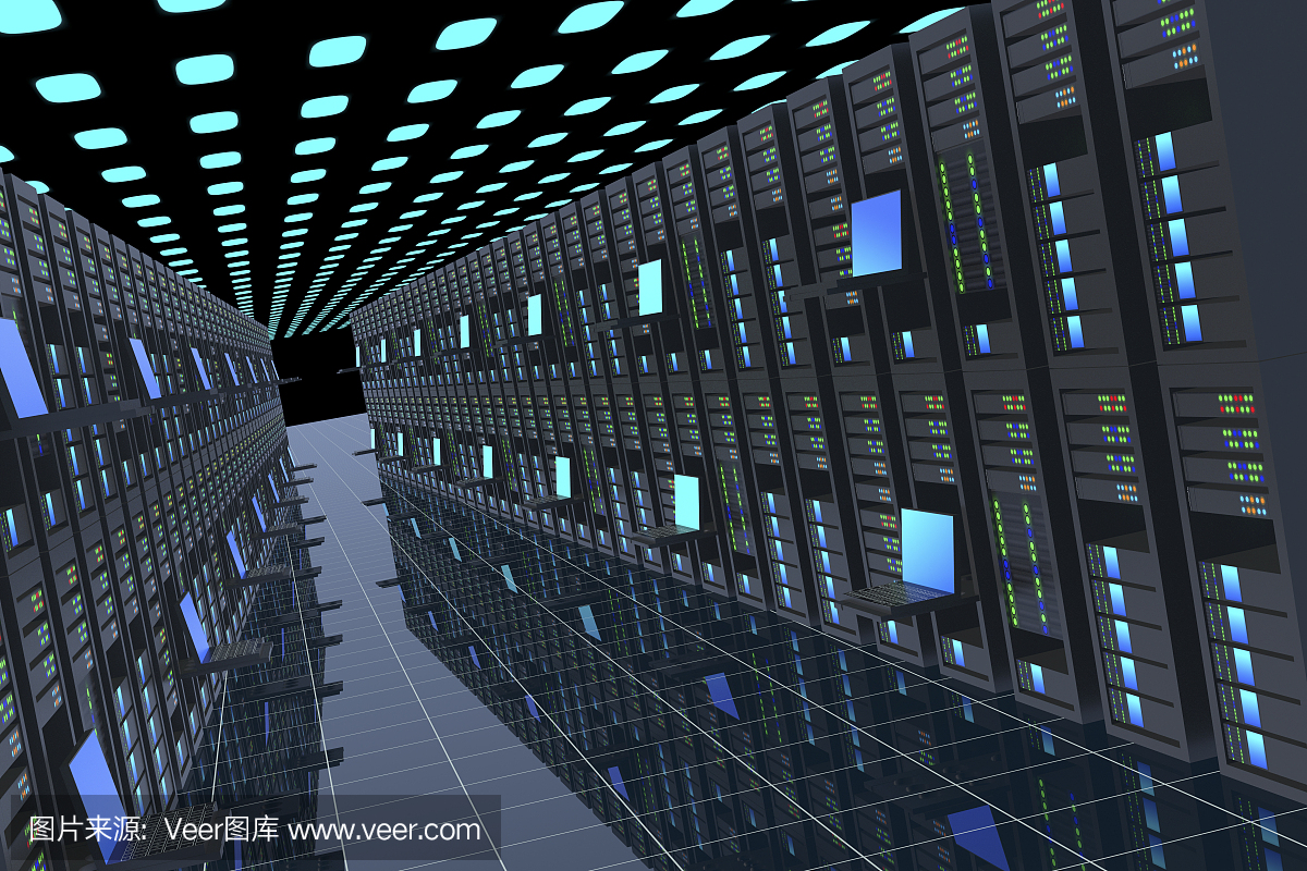 网络服务器,大型机房,计算机服务器,服务器