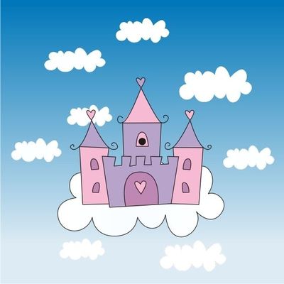 儿童画城堡上的图案_儿童画城堡上的图案图片大全