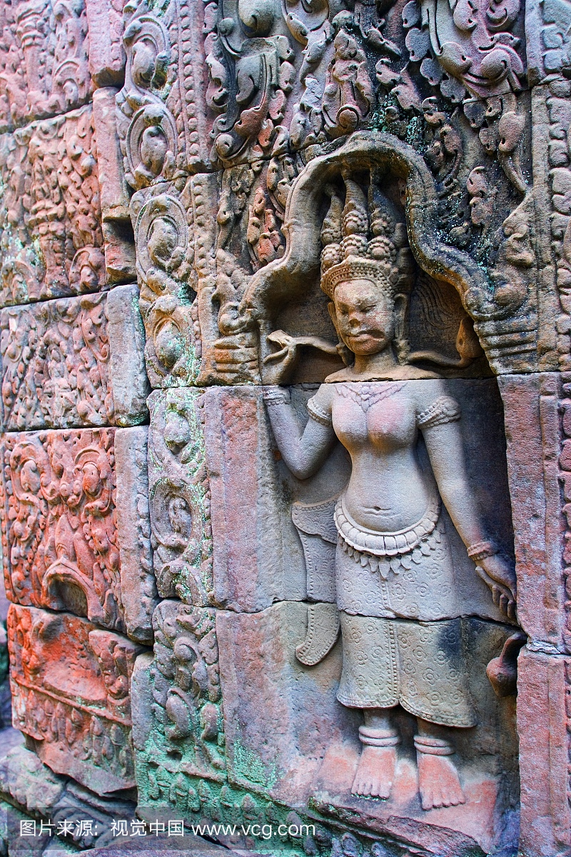 柬埔寨吴哥吴哥窟印度教神话的缓解