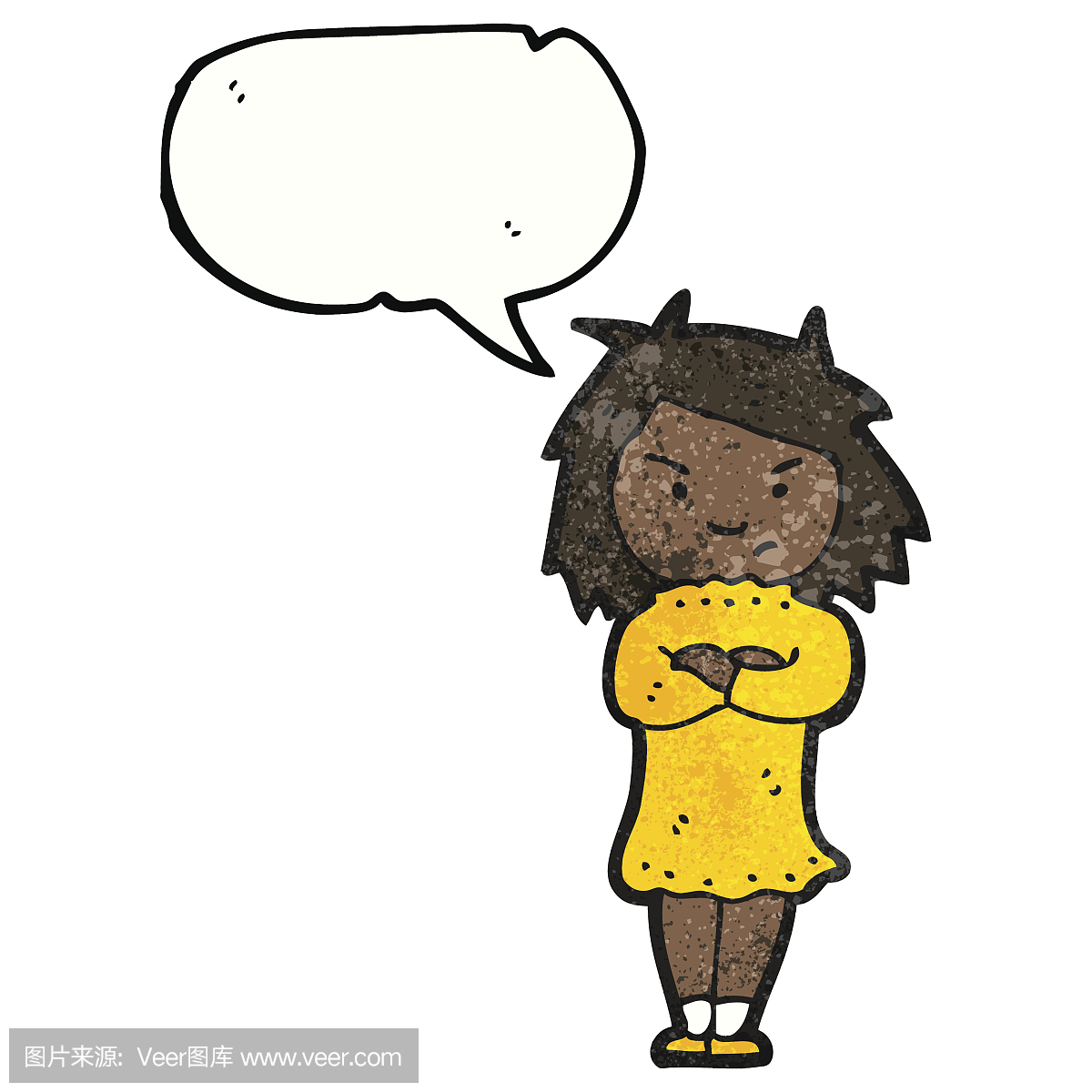 恼人的女孩卡通