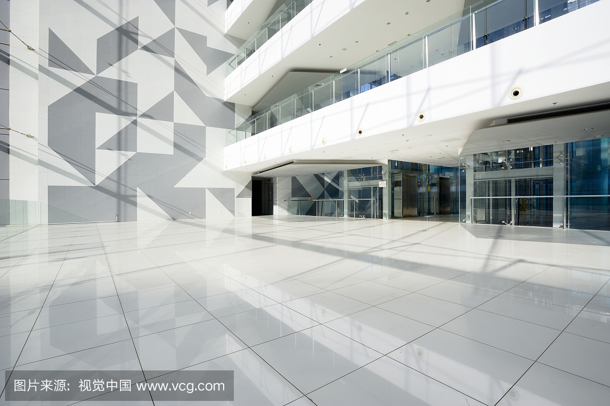 北京CBD高级写字楼简约风格大厅