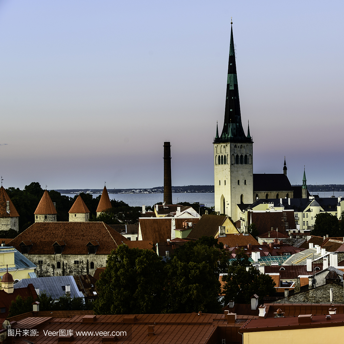 塔林,爱沙尼亚首都,尖顶,尖形顶