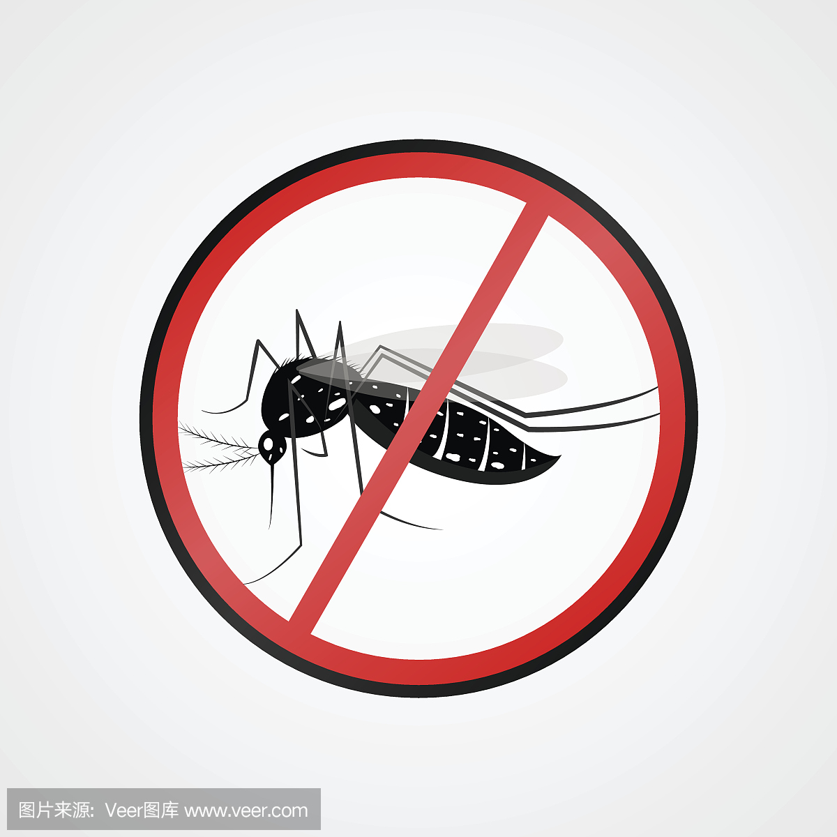 防蚊子标志。