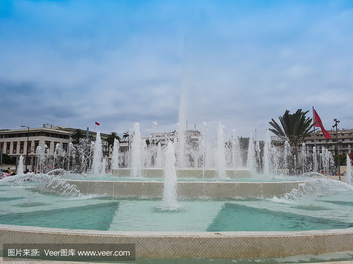 卡萨布兰卡喷泉,摩洛哥
