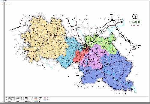 四川省自贡市荣县和富顺县的地图图片