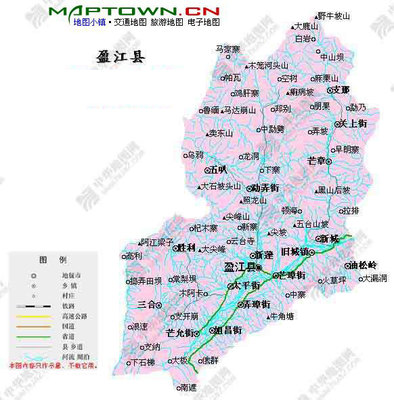 盈江县政区图 德宏瑞丽旅游地图 云南旅游导航-64kb图片