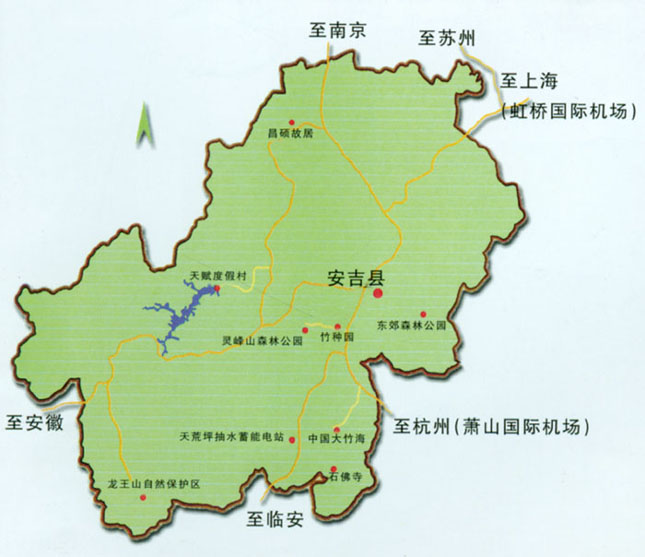 浙江省安吉地图|安吉县导游图_安吉县地图图片图片