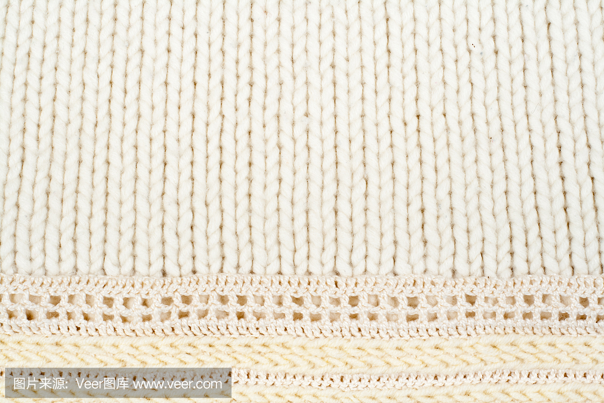 毛衣或围巾织物纹理大编织。针织泽西岛背景与