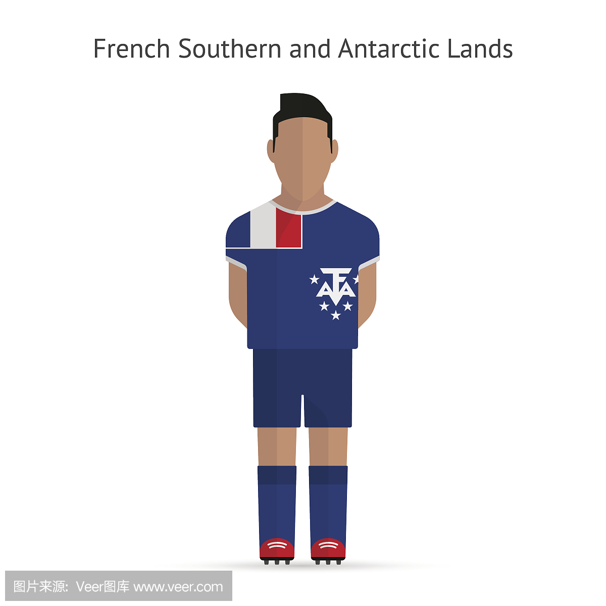 法国南部和南极土地足球运动员。