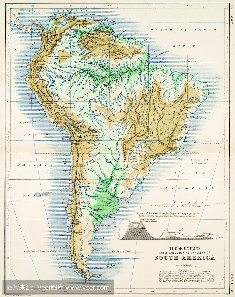 南美洲地图1861