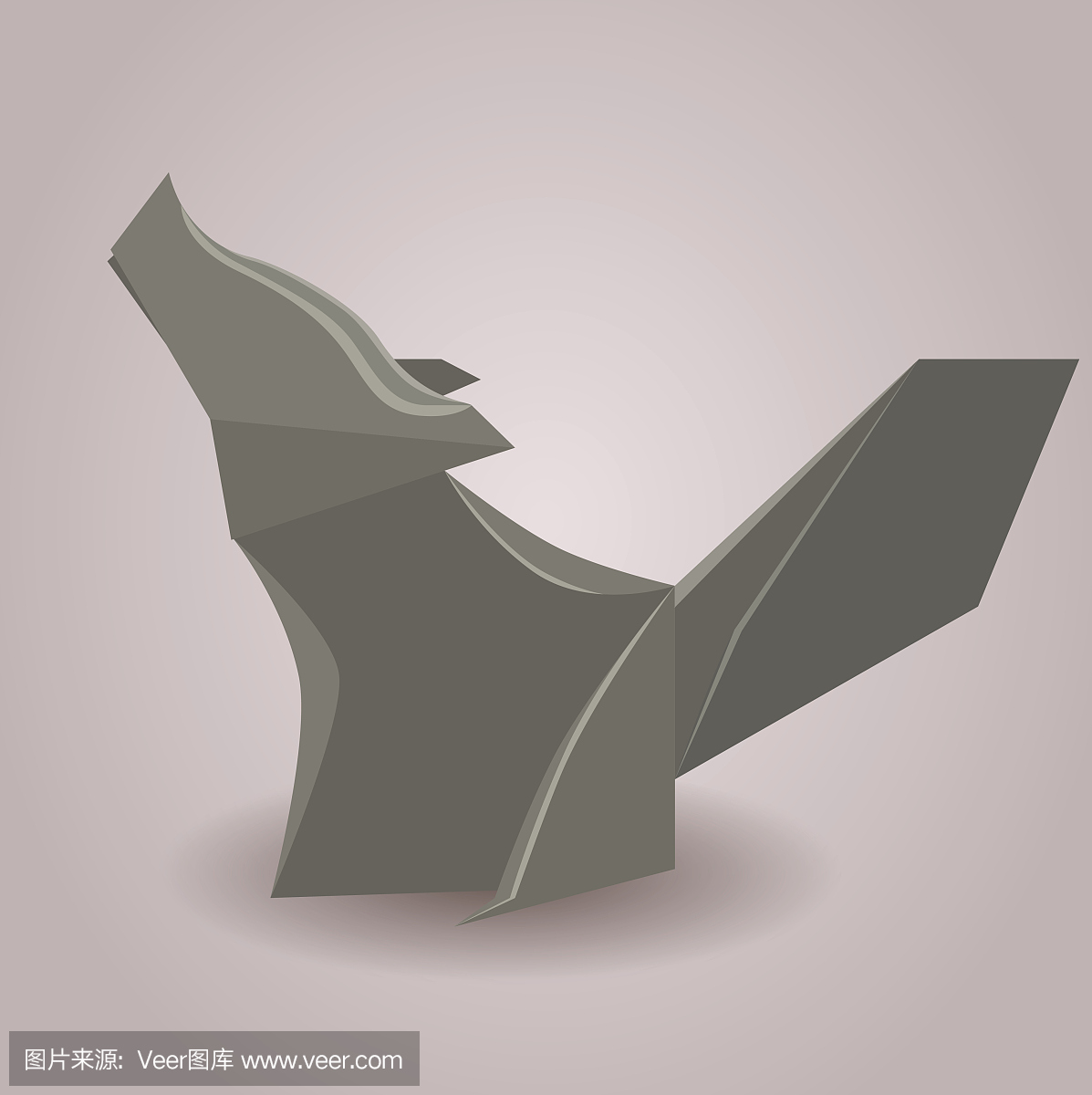 狼,猎狼,折纸工艺,工艺品折纸工艺品