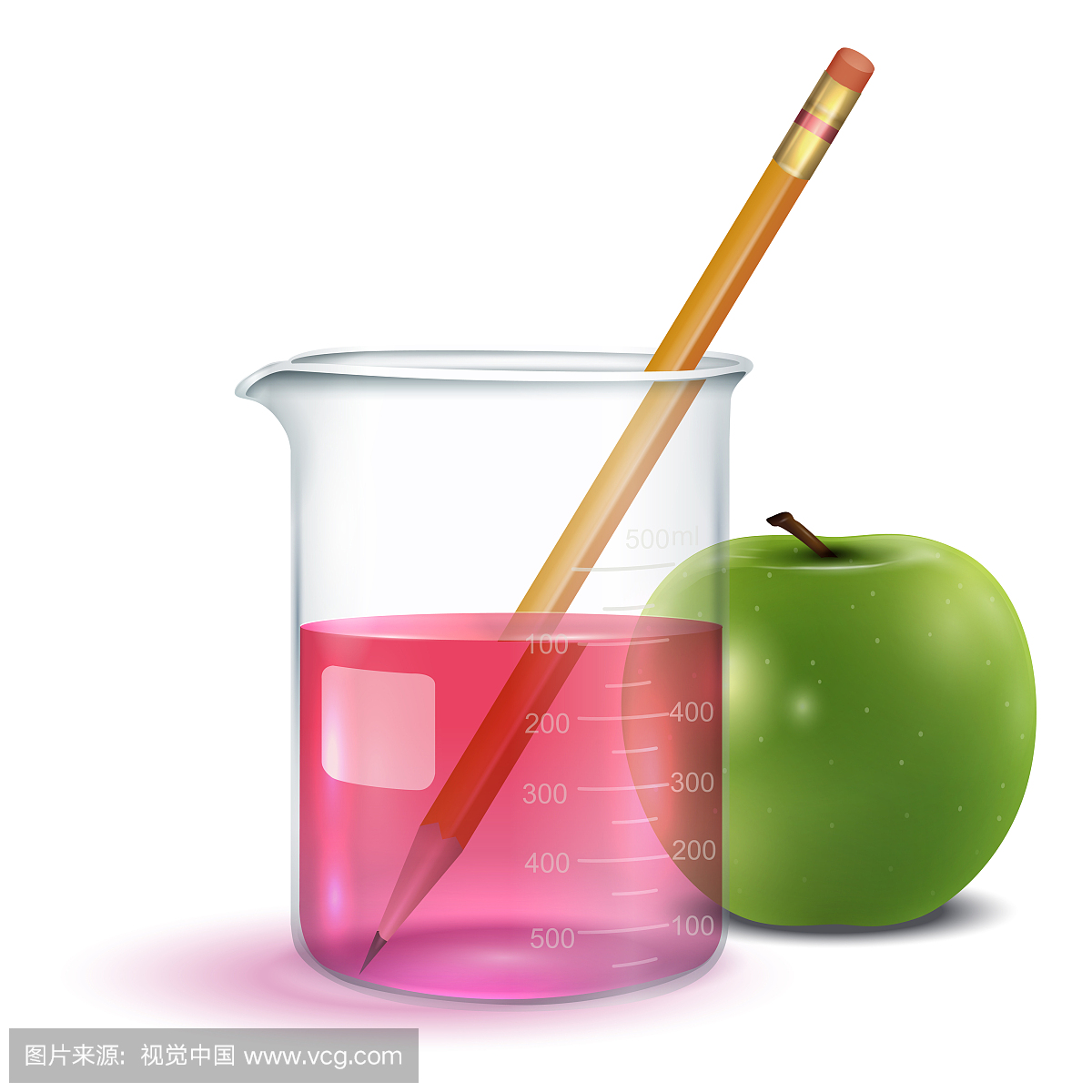 Chemical container with an apple