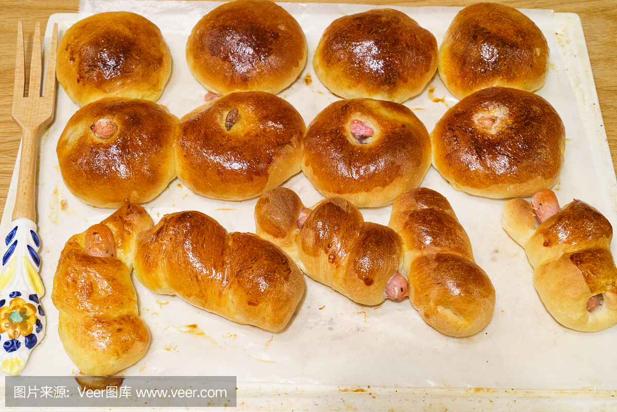 自制甜面包(豆酱面包)