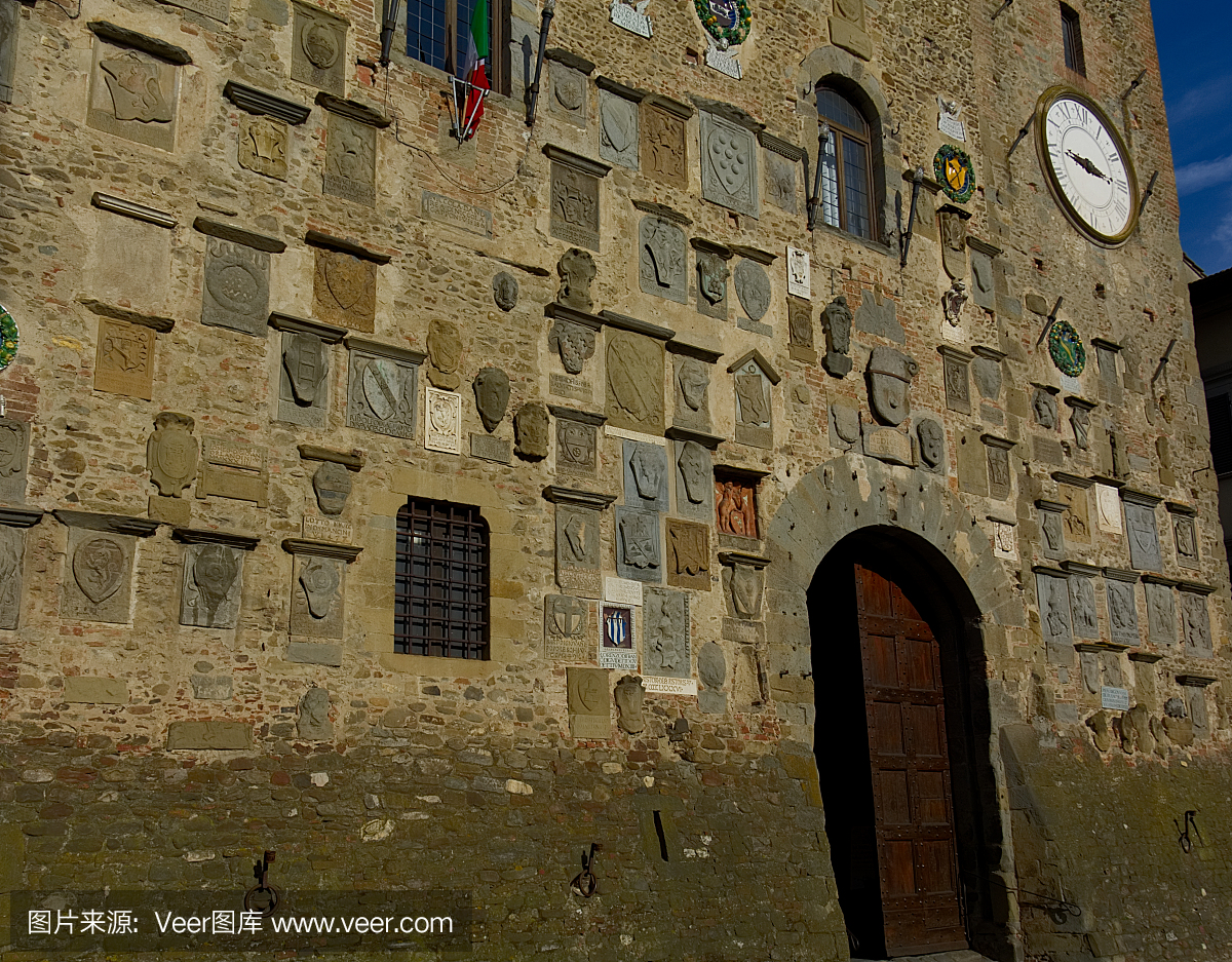 Scarperia vicars塔,意大利佛罗伦萨附近的Mug