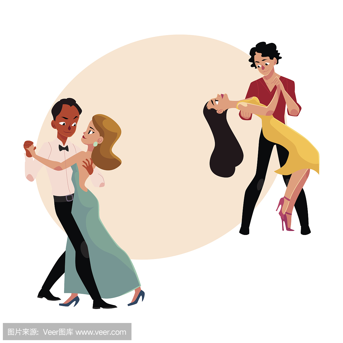 华尔兹舞,华尔兹,圆舞,华尔兹表演者