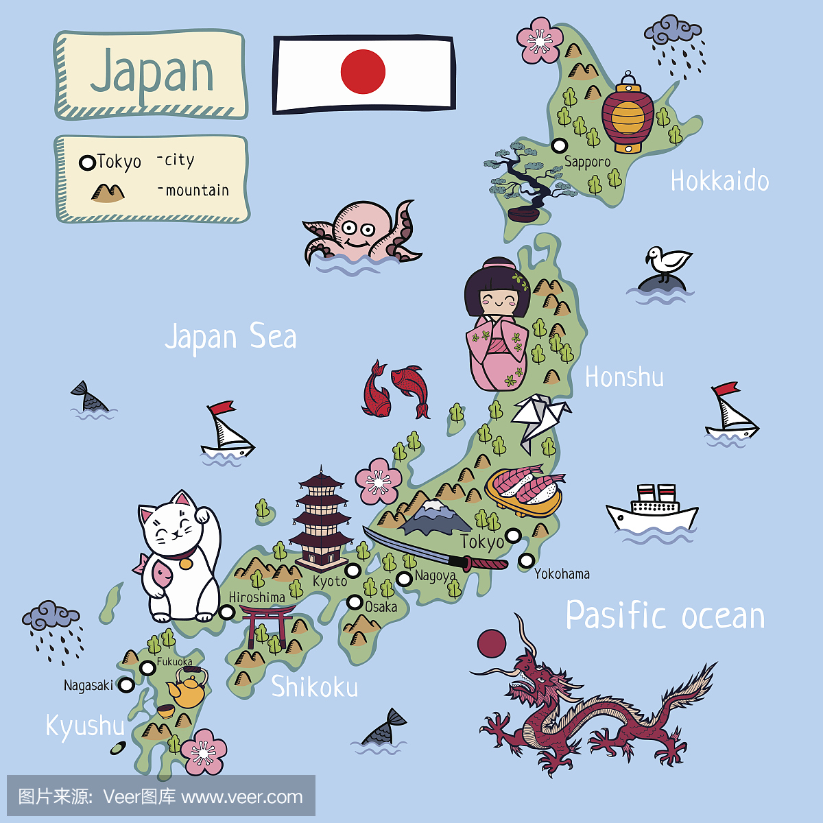 日本漫画地图