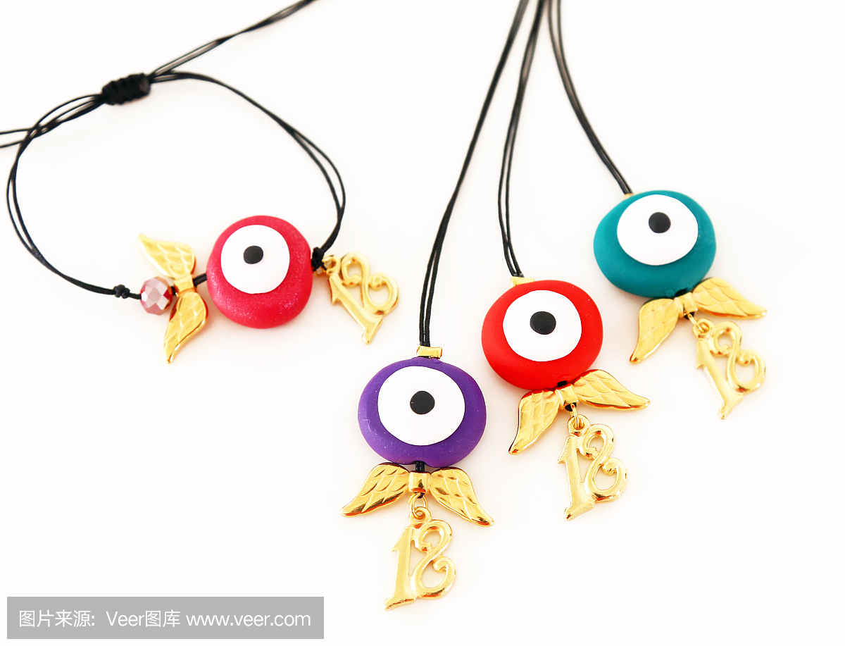 Christmas 2018 jewelry with evil eye and angel