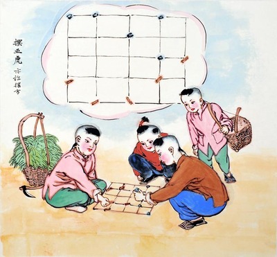 民间游戏儿童画