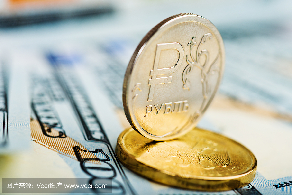 俄罗斯卢布在美元硬币上的骨架edr2609钞票图片