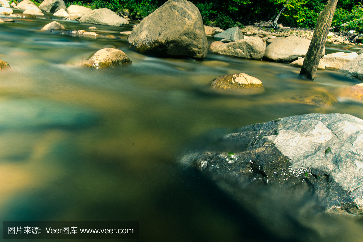 自然,新罕布什,长时间曝光,新英格兰