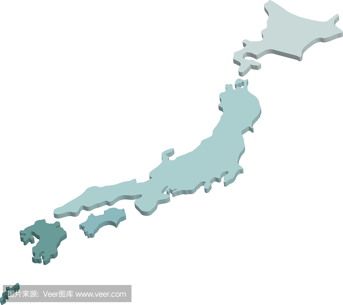 日本地图矢量高详细