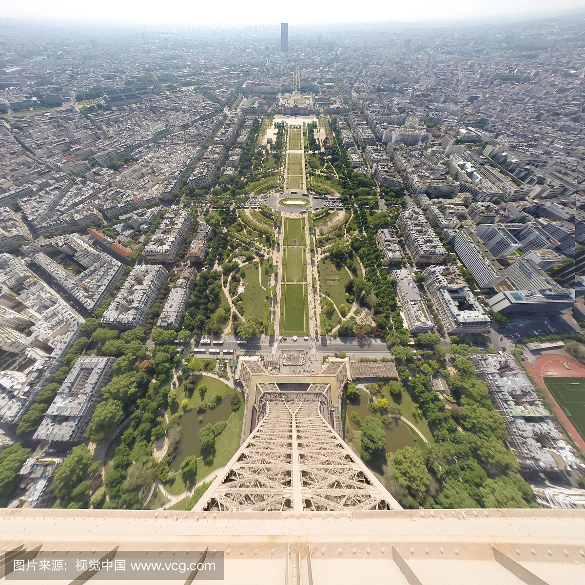 法国,巴黎,从艾菲尔铁塔看到的城市