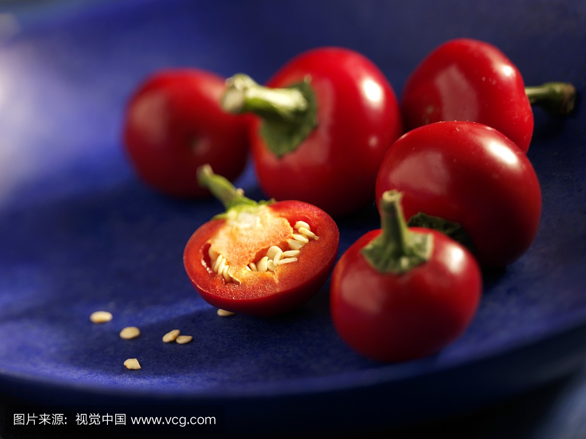 灯笼椒,蓝色,樱桃,樱桃椒
