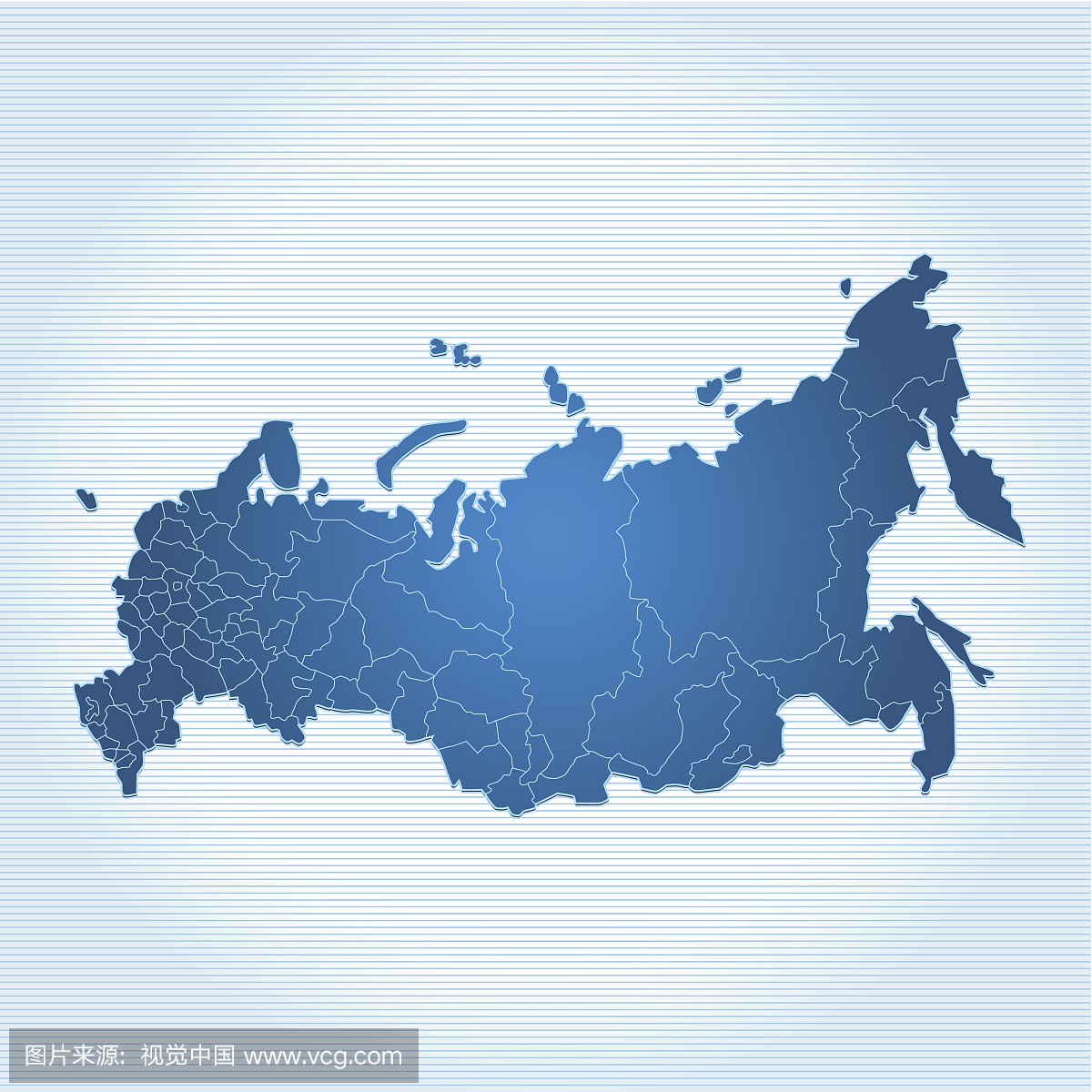 俄罗斯地图蓝色