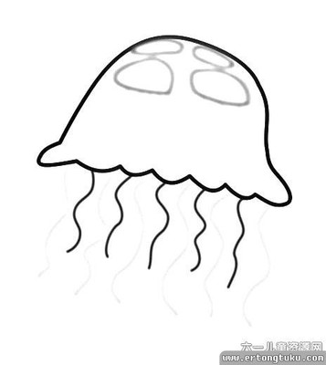 水母简笔画_儿童动物简笔画-儿童图库-18kb