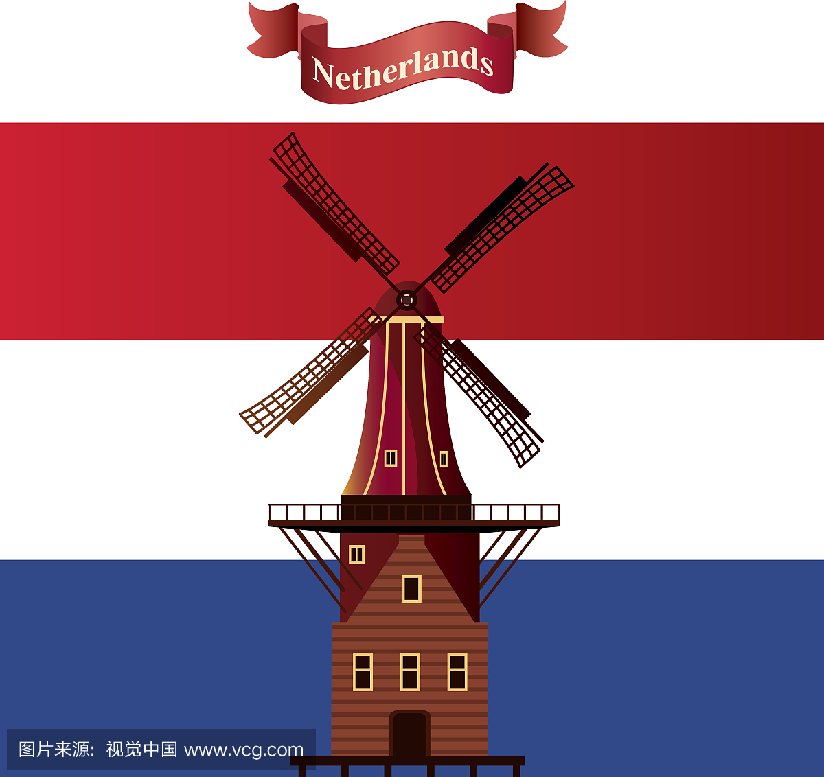 荷兰,荷兰共和国,荷兰风情,卡通