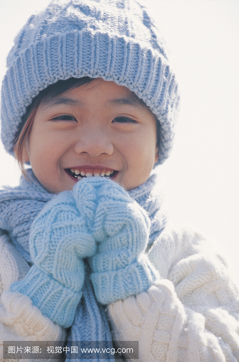 一个男孩在冬天,韩国人
