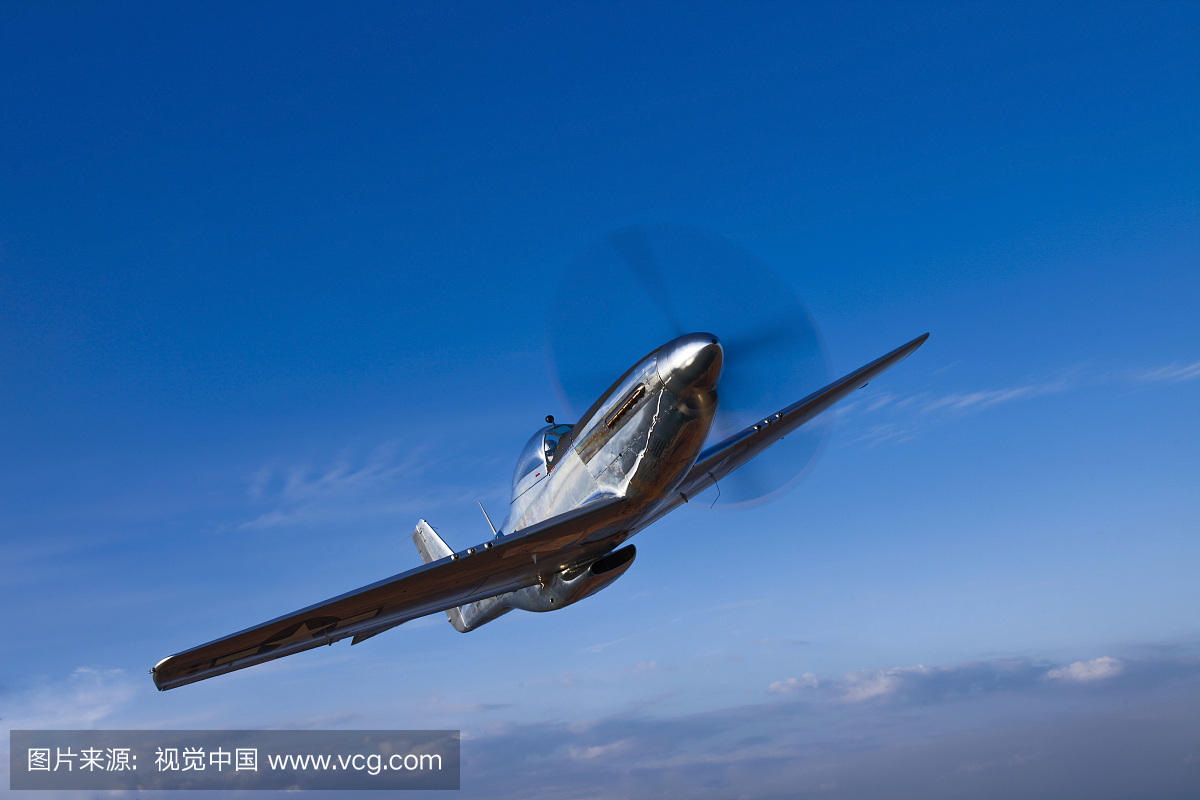 北加利福尼亚州奇诺附近的北美P-51D野马。