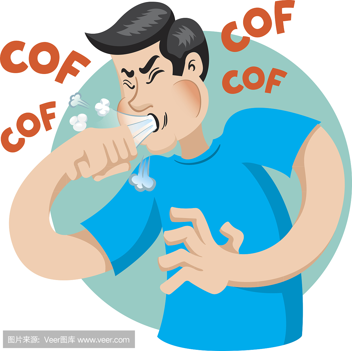 ts a character Bob Caucasian man with cough 