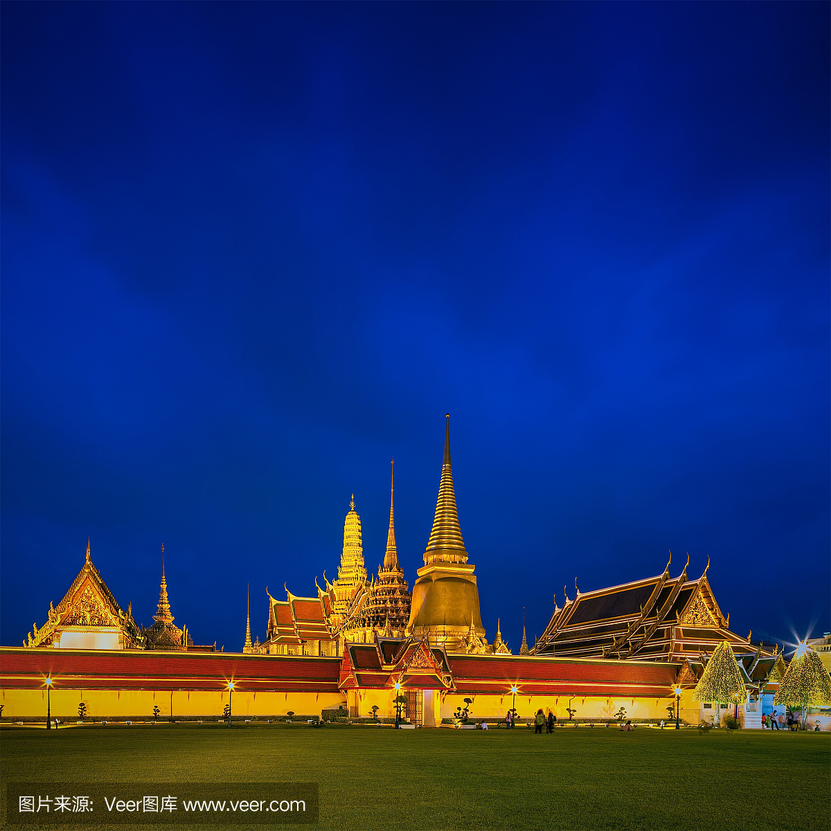 夜晚,泰国文化,无人,宫殿