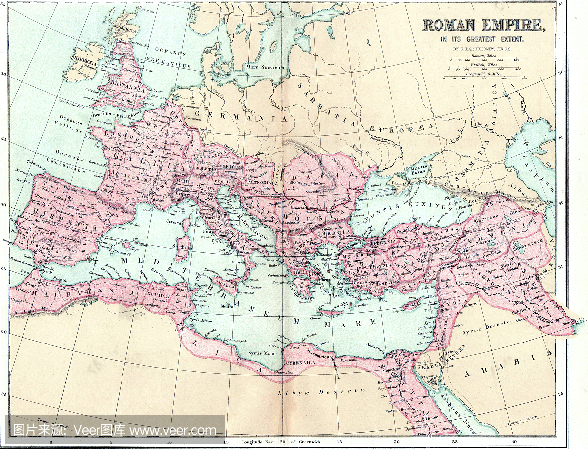 古罗马帝国地图