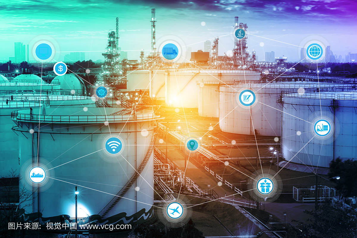 智能炼油厂和无线通讯网络,石油天然气工业石