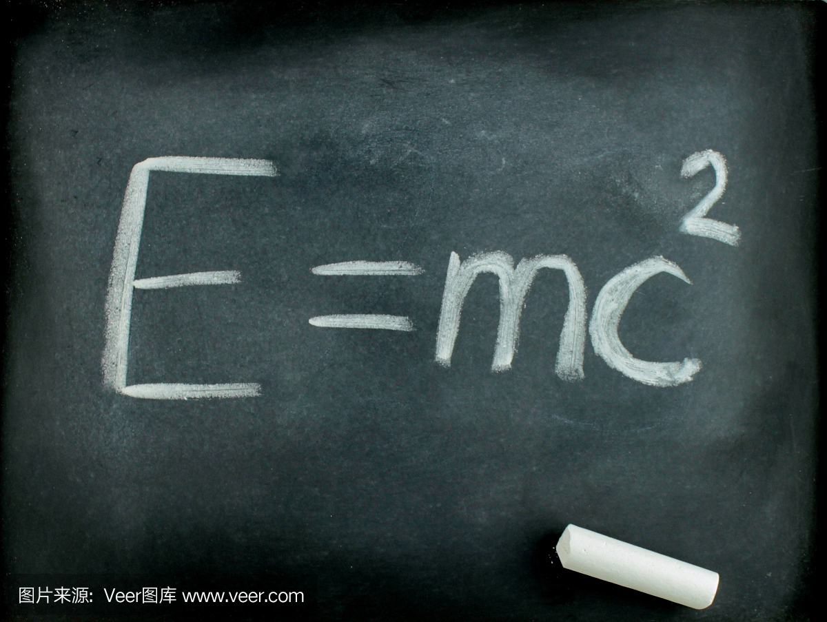 E = MC? ,阿尔伯特·爱因斯坦在黑板上的物理