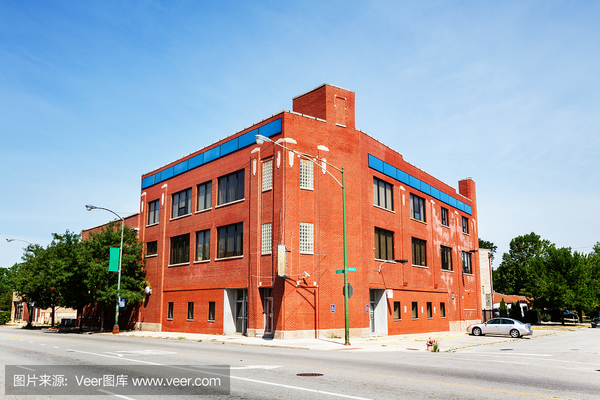 在芝加哥华盛顿高地的复古办公大楼