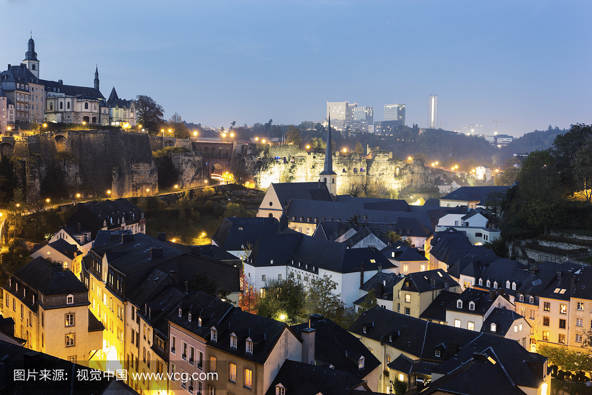 卢森堡,卢森堡首都,城市,都市风景