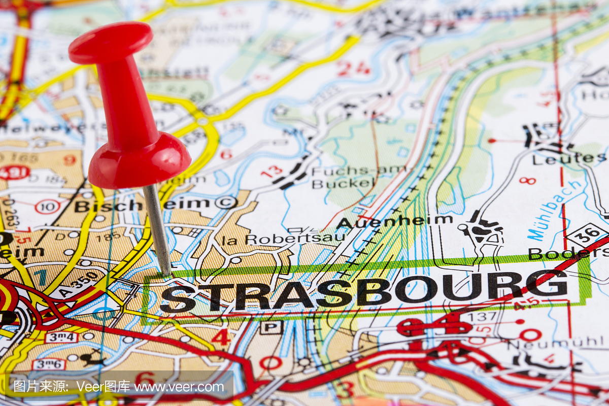欧洲城市地图系列:斯特拉斯堡