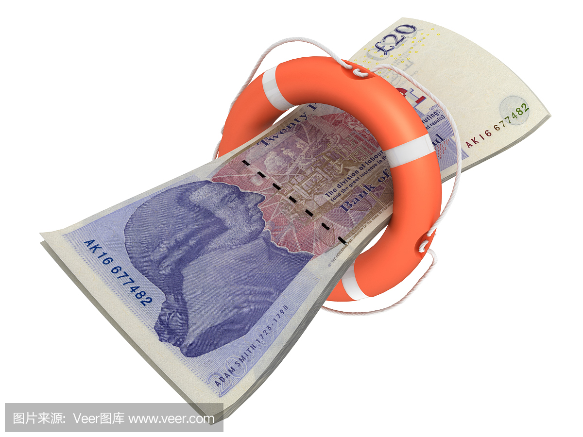 英镑纸币,英国纸币,安全带,安全带的