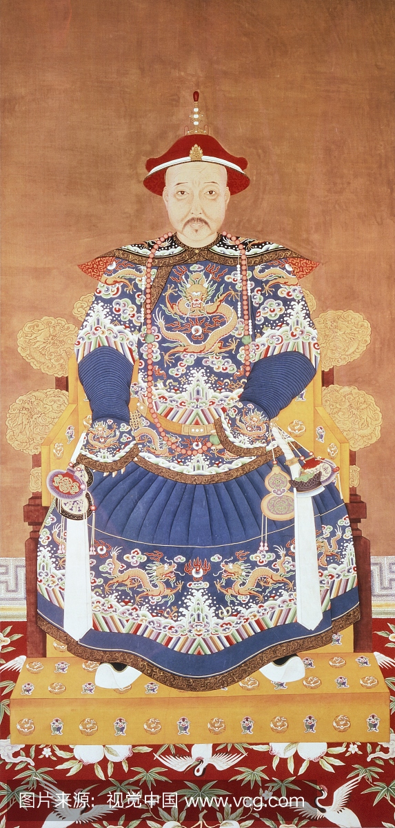 满洲王朝中国皇帝康熙(1654-1722)肖像,中国文
