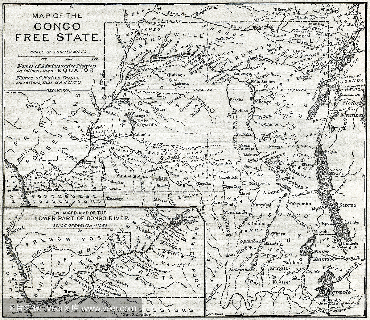 刚果地图1890