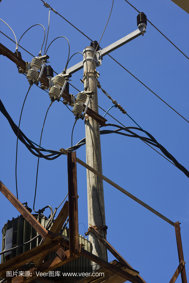 高压变压器,电压转换器的,电压转换器,交换站